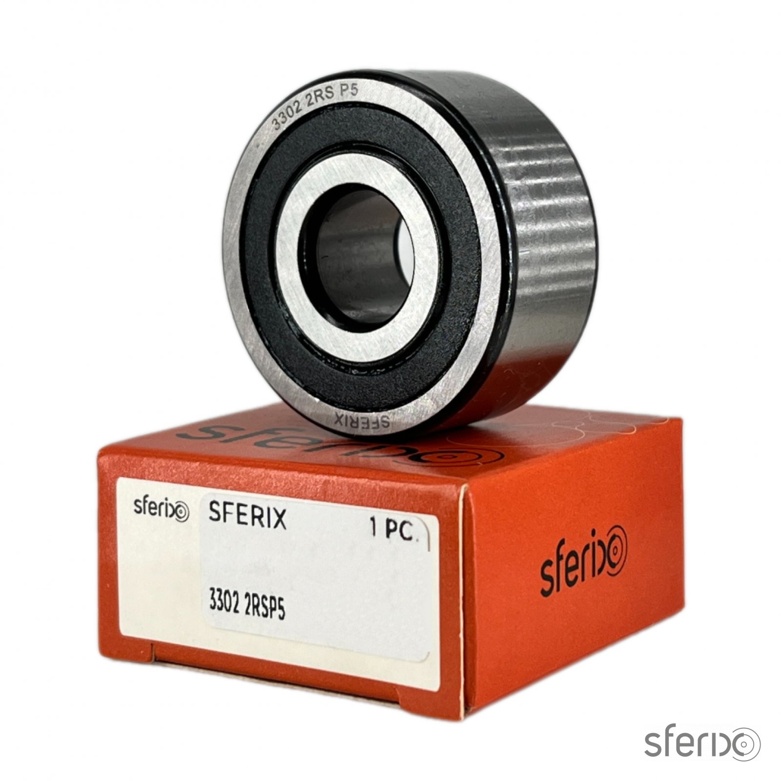 Радиально-упорный двухрядный подшипник 3302 2RS P5 SFERIX - Сферикс - фото -  3